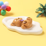 Little Brown Heart Bear Taba Squishy