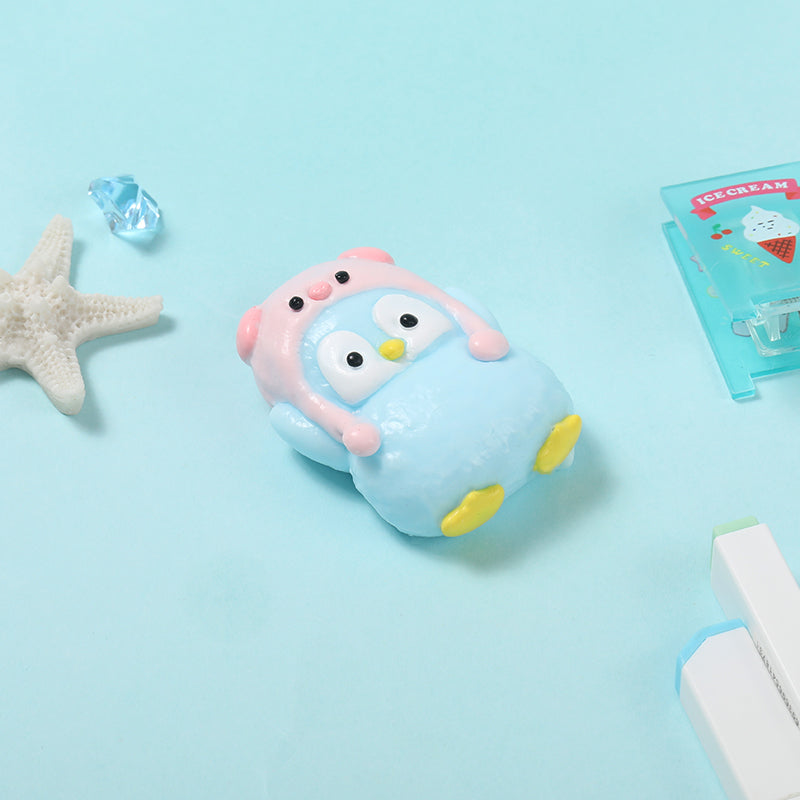Cute Little Pig Head Penguin Taba Squishy
