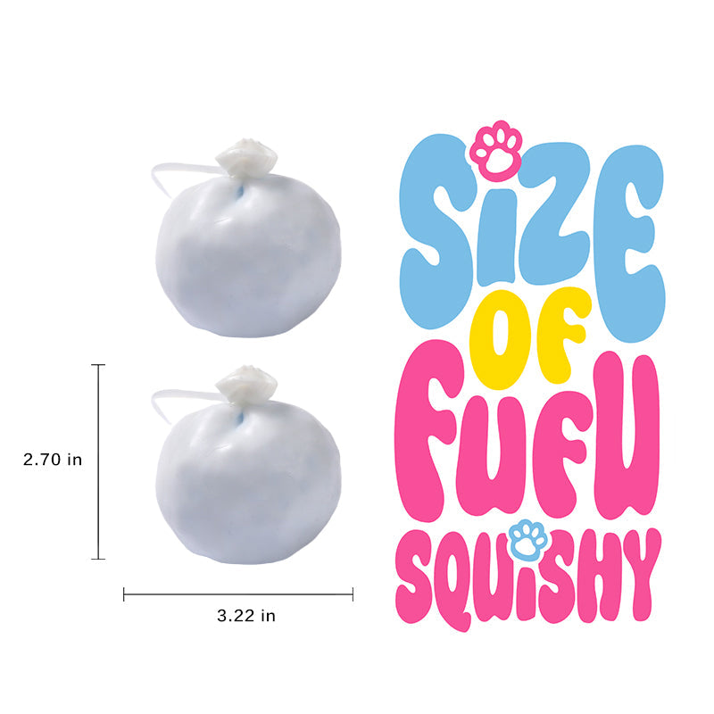FUFUSQUISHY Blue Bead Stress Ball