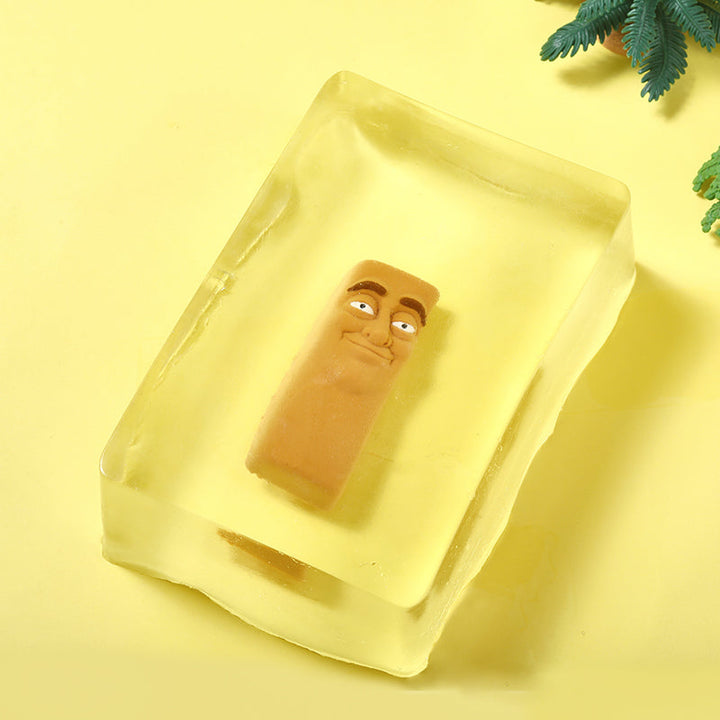 1300g Crystal Cube with Tong Tong Sahur Taba Squishy