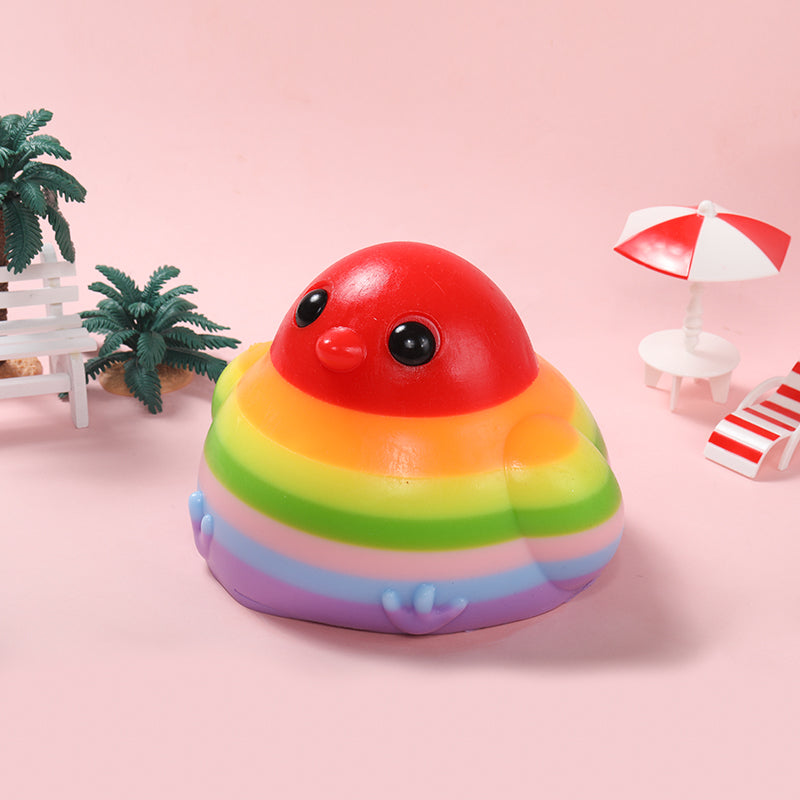2100g Giant Rainbow Chicken Taba Squishy