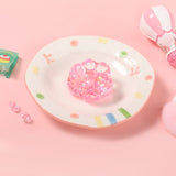 Pink Sparkling Paw Taba Squishy
