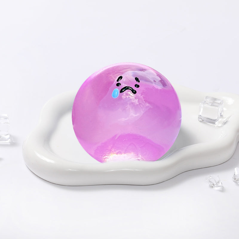100g Crystal Purple Sad Magic Ball Taba Squishy