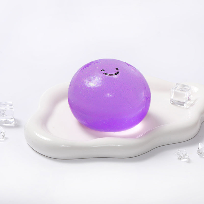 100g Crystal Sparkling Purple Galaxy Ball Taba Squishy