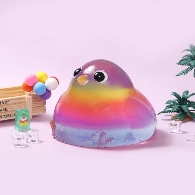2100g Giant Crystal Rainbow Chicken Taba Squishy