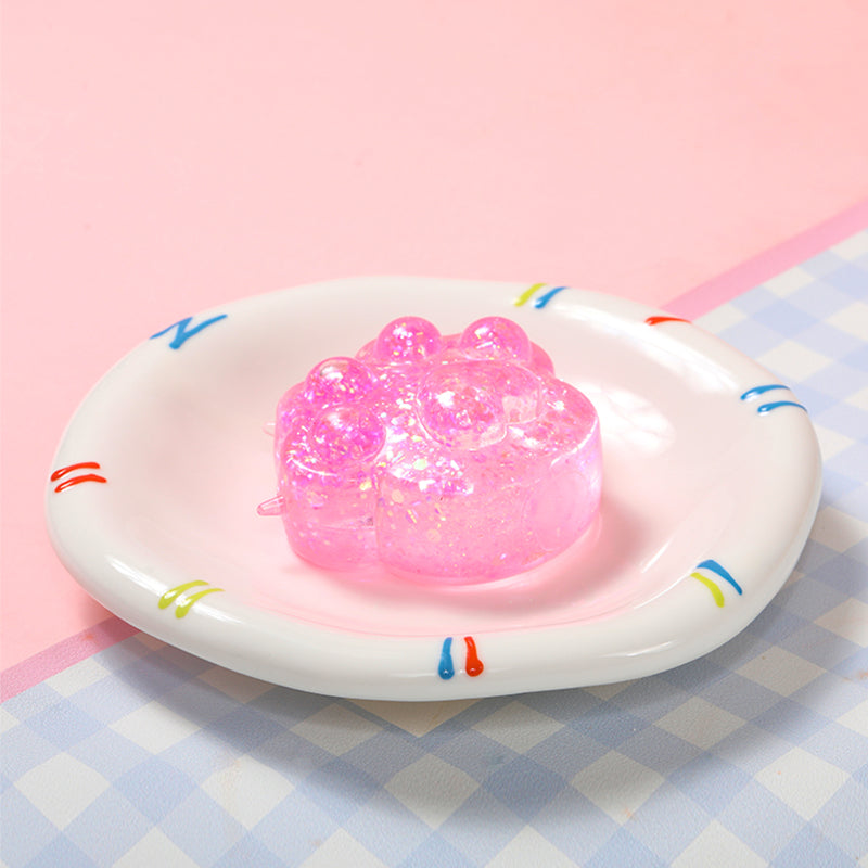 Pink Slow Rising Cat Paw Squishy