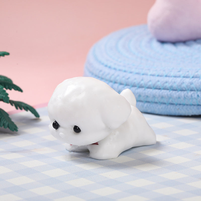 White Lovely Puppy Taba Squishy