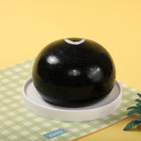 1600g Crystal Black Sparkling Smile Ball Squishy