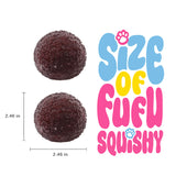 FUFUSQUISHY Brown Crystal Bayberry Stress Ball