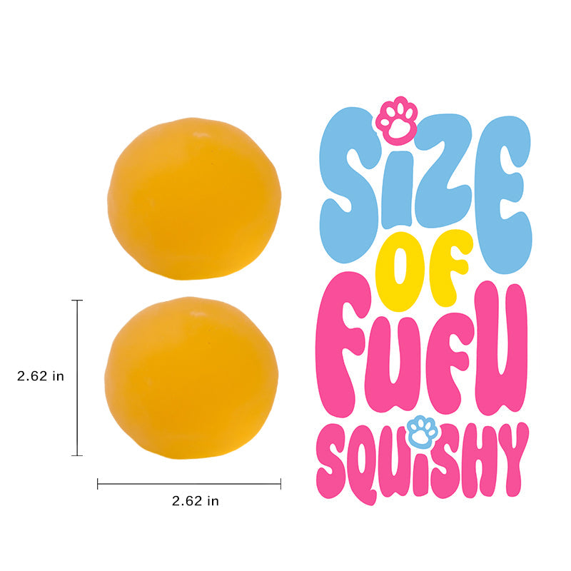 FUFUSQUISHY Frosted Orange Juice Stress Ball