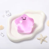 180g Crystal Purple Transparent Smiley Star Taba Squishy