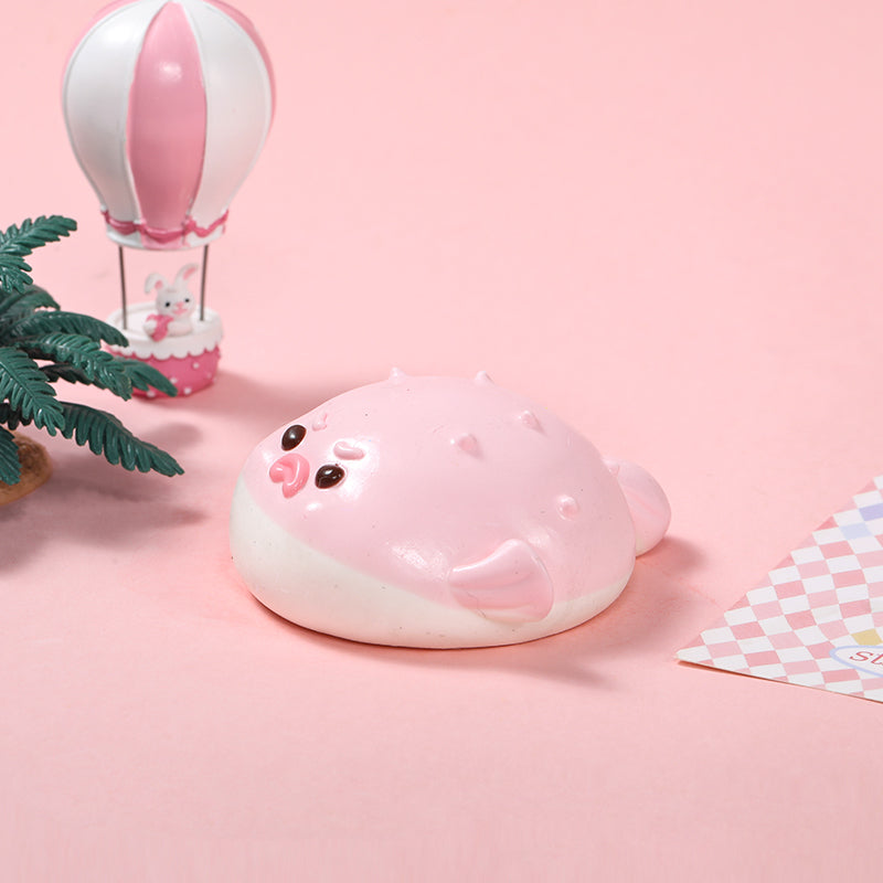 120g Pink Pufferfish Taba Squishy
