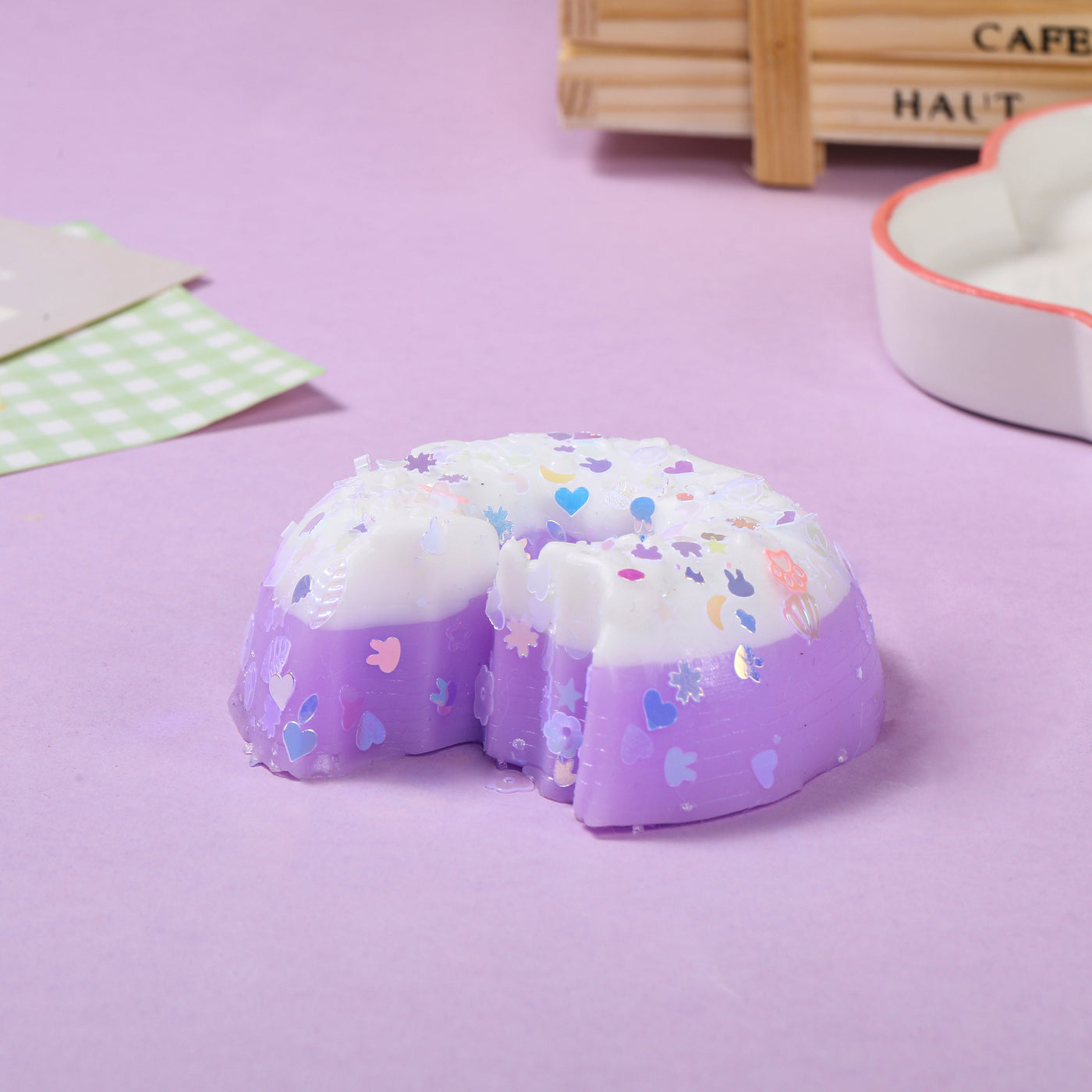Adorable Purple Donut Squishy