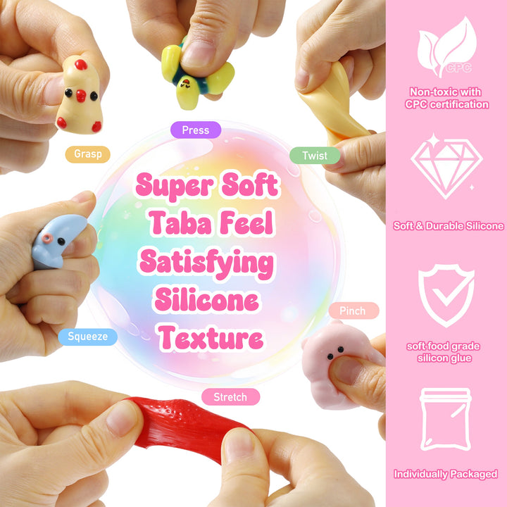 30pcs Random FUFUSQUISHY Surprise Squishy Pop Box