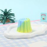 Blue and Yellow Kneading Pudding Taba Squishy