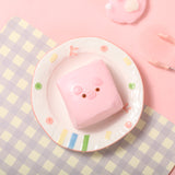 Pink Square Pig Taba Squishy