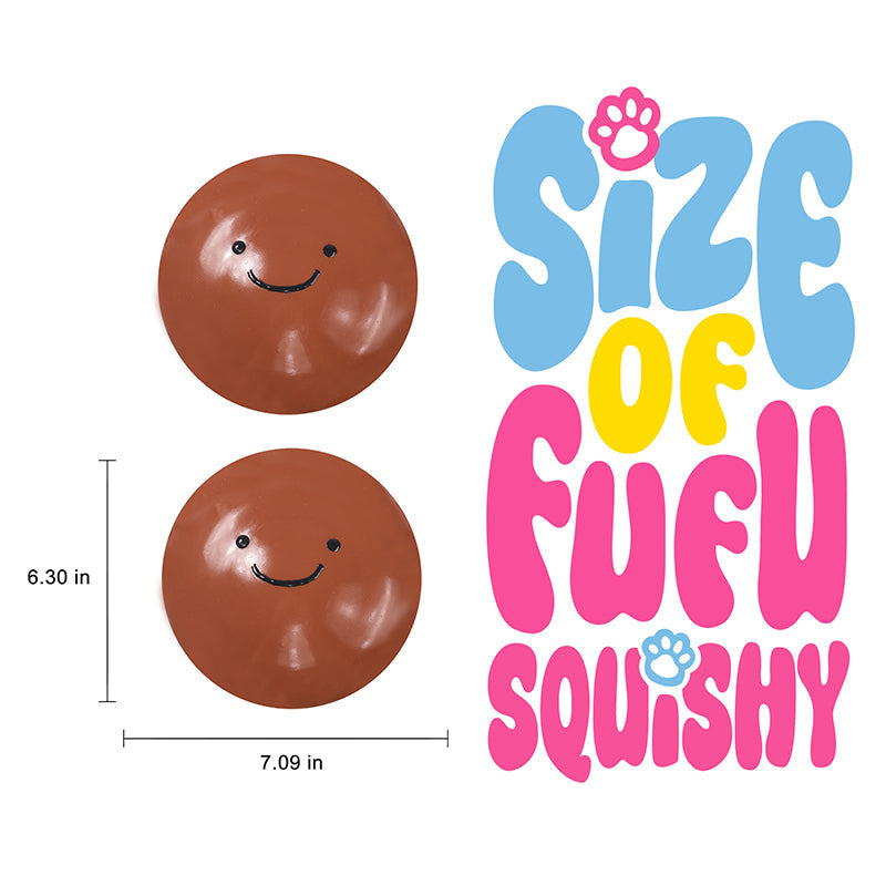 1600g Chocolate Smile Ball Taba Squishy