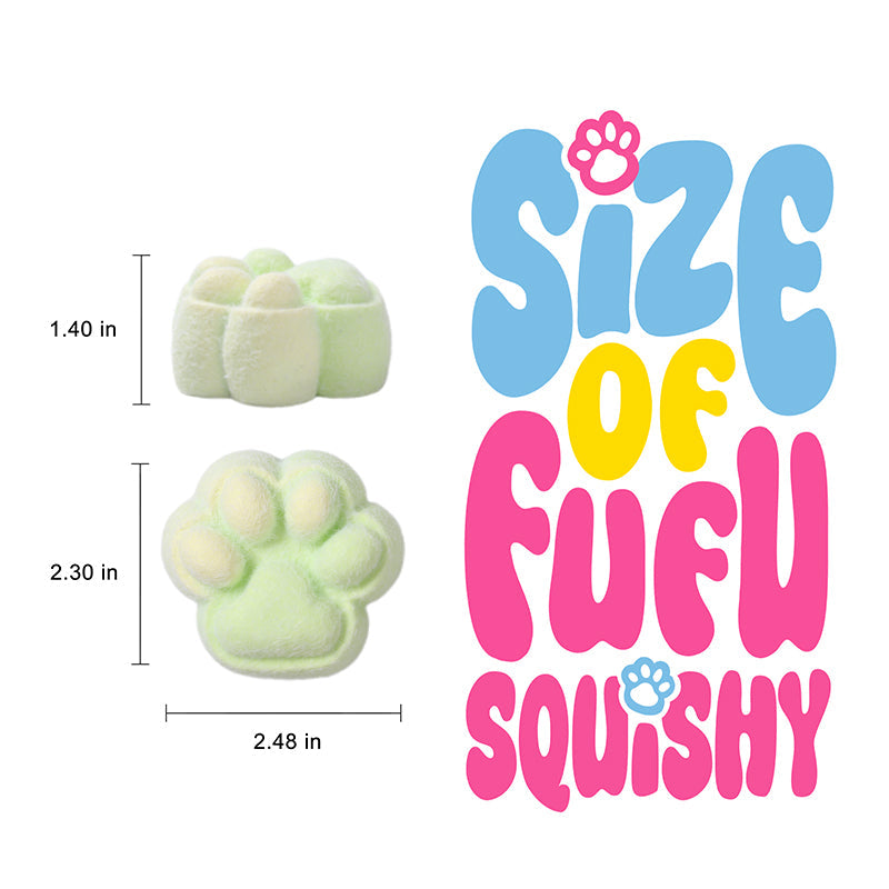 4PC Random Limited-Edition Rainbow Paw Blush Set Taba Squishy