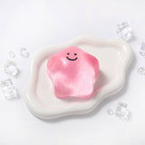 180g Crystal Pink Transparent Smiley Star Taba Squishy