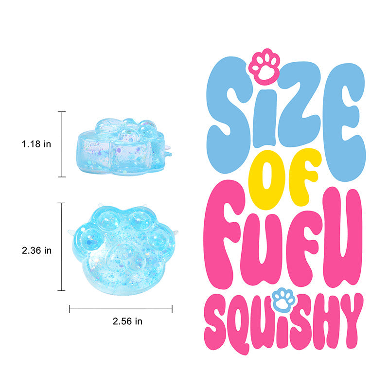 Blue Slow Rising Cat Paw Squishy