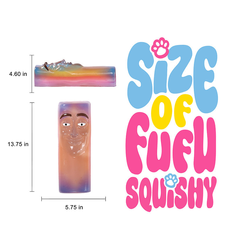 800g Crystal Rainbow Tung Tung Sahur Taba Squishy