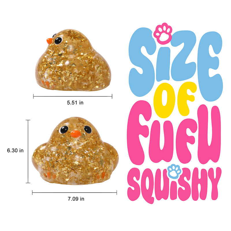 2100g Giant Crystal Golden Chicken Taba Squishy