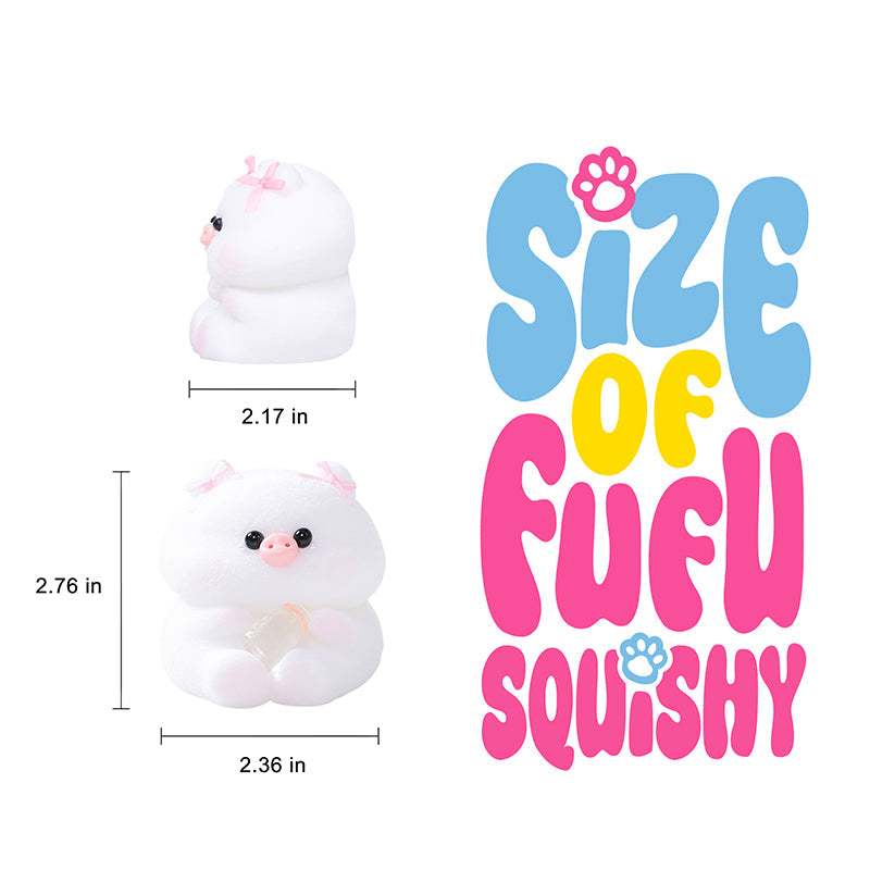 White Cute Little Pig Squishy
