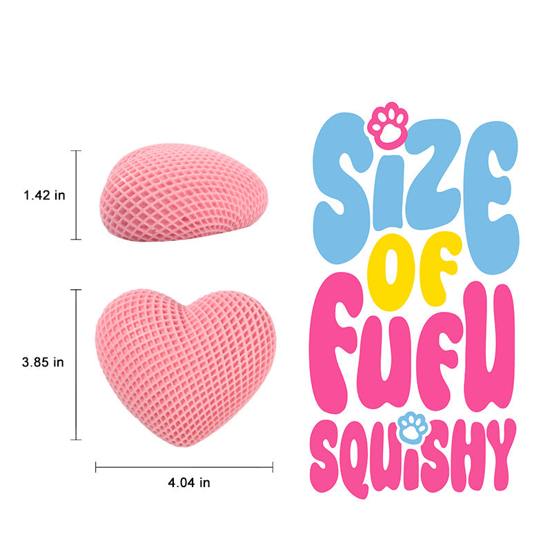 Pink Chocolate Heart Taba Squishy