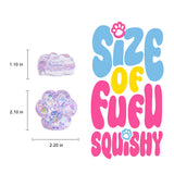 Purple Glow-in-dark Cat Paw Taba Squishy