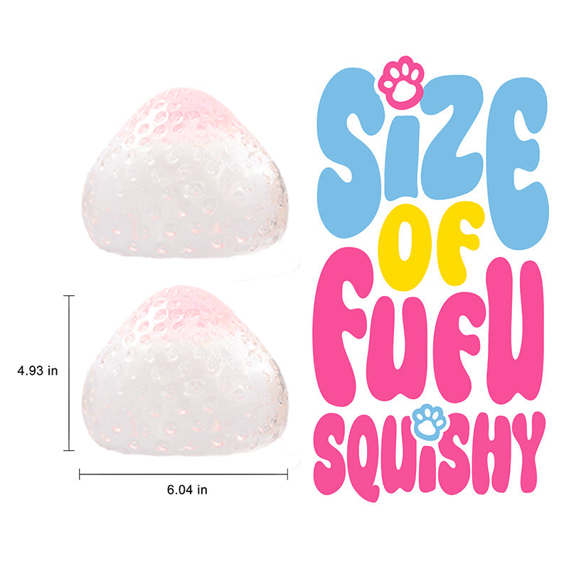 2100g Crystal Strawberry with Pink Top Taba Squishy