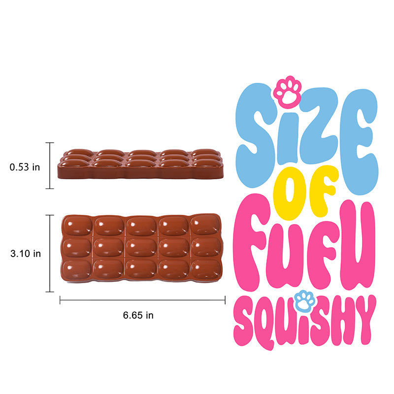 200g Round Chocolate Taba Squishy