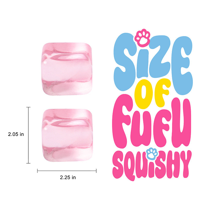 170g Crystal Pink Ice Cube Taba Squishy