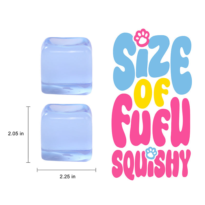 170g Crystal Blue Ice Cube Taba Squishy