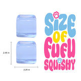 170g Crystal Blue Ice Cube Taba Squishy