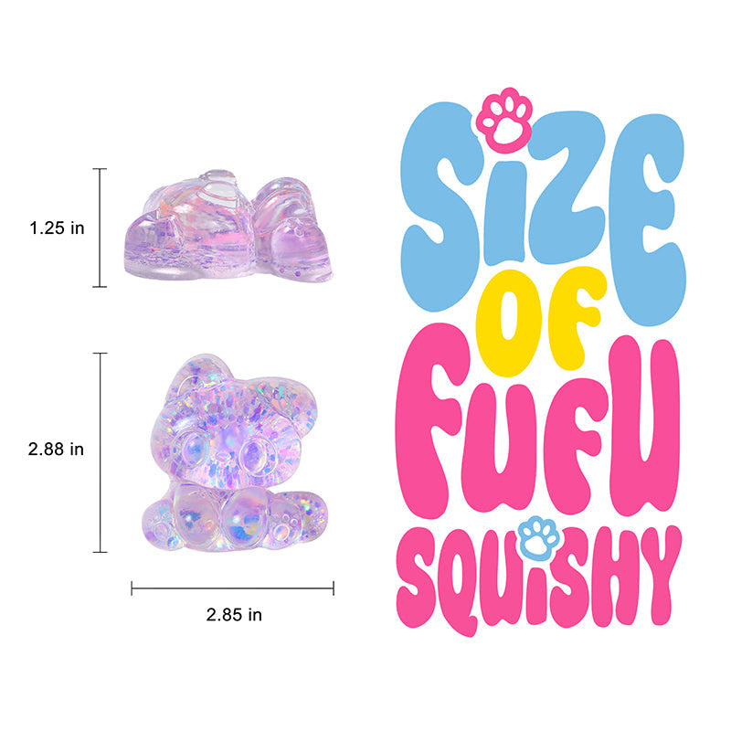 Purple Glow-in-dark Elf Kitty Taba Squishy