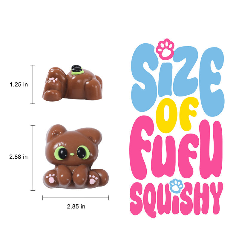 77g Brown Elf Kitty Taba Squishy