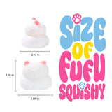 White Pink Fat Cat Squishy