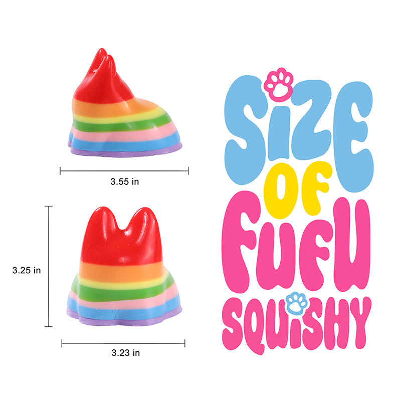 Rainbow Faceless Bunny Squishy