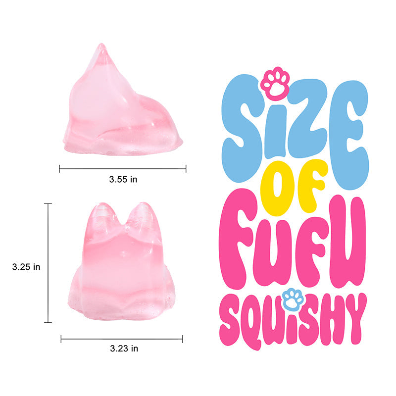 250g Crystal Pink Faceless Bunny Taba Squishy