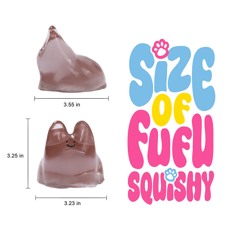 250g Crystal Chocolate Smile Face Bunny Taba Squishy