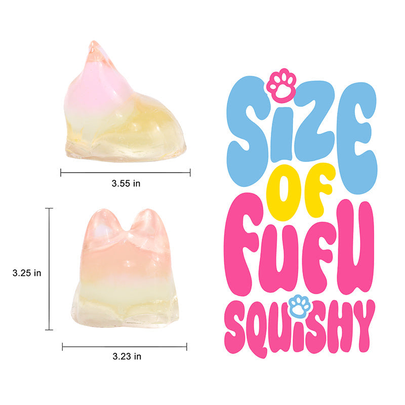 250g Crystal Yellow Faceless Bunny Taba Squishy