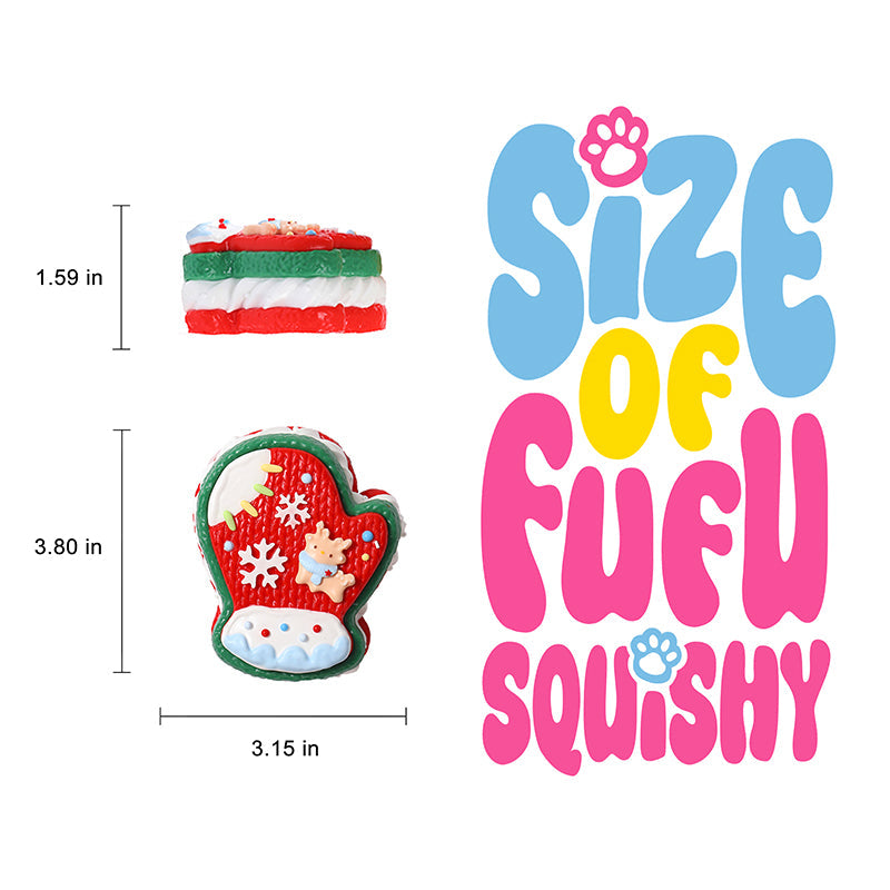 Christmas Mittens Taba Squishy