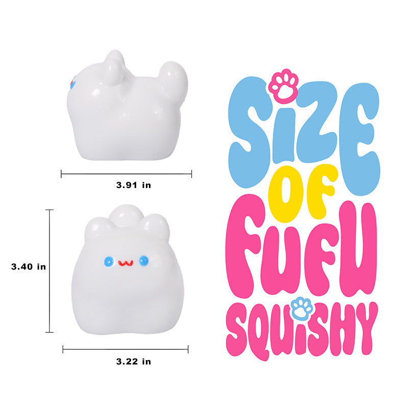 FUFUSQUISHY Cute Lumi Cat Taba Squishy