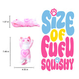Pink Cheer Kitty Taba Squishy