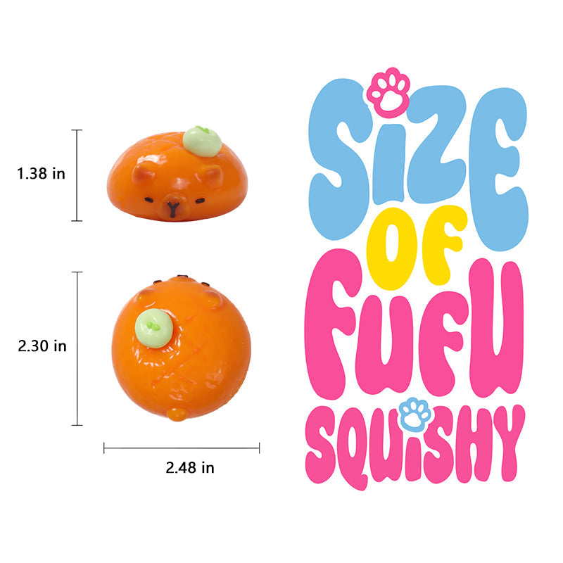Orange Chubby Capybara Squishy