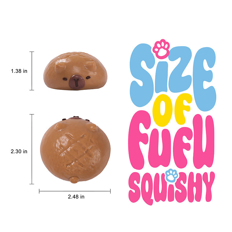 Chubby Brown Capybara Taba Squishy