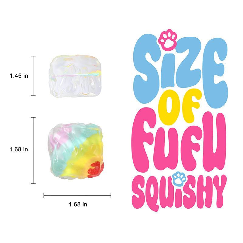 Rainbow Crystal Cube Taba Squishy