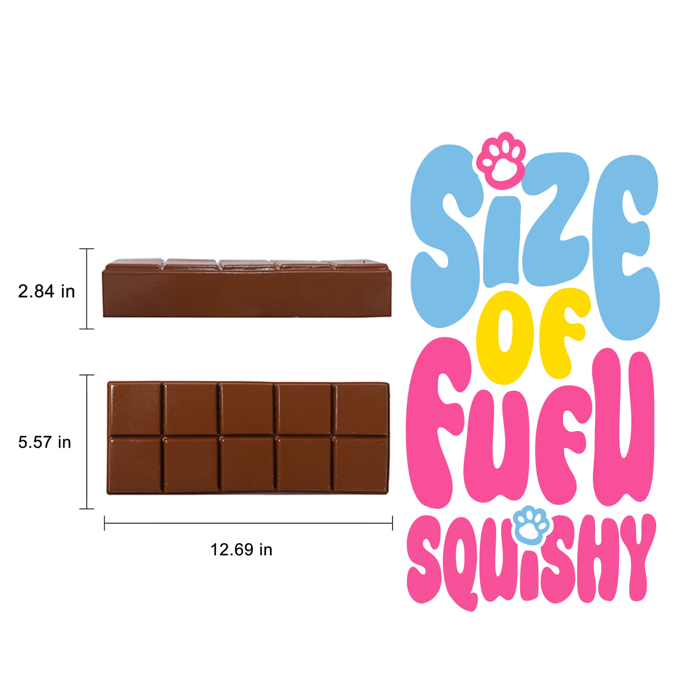 800g Dubai Chocolate Taba Squishy