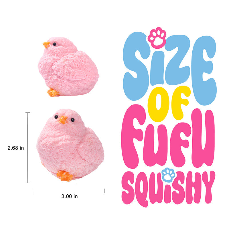 130g Pink Chicken Taba Squishy
