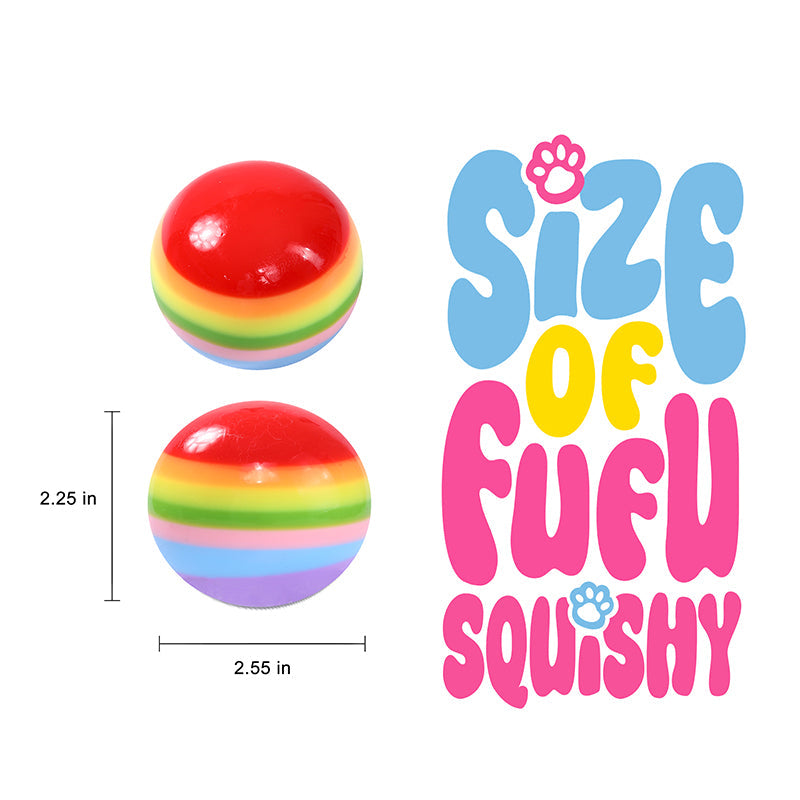 100g Rainbow Multilayer Ball Taba Squishy
